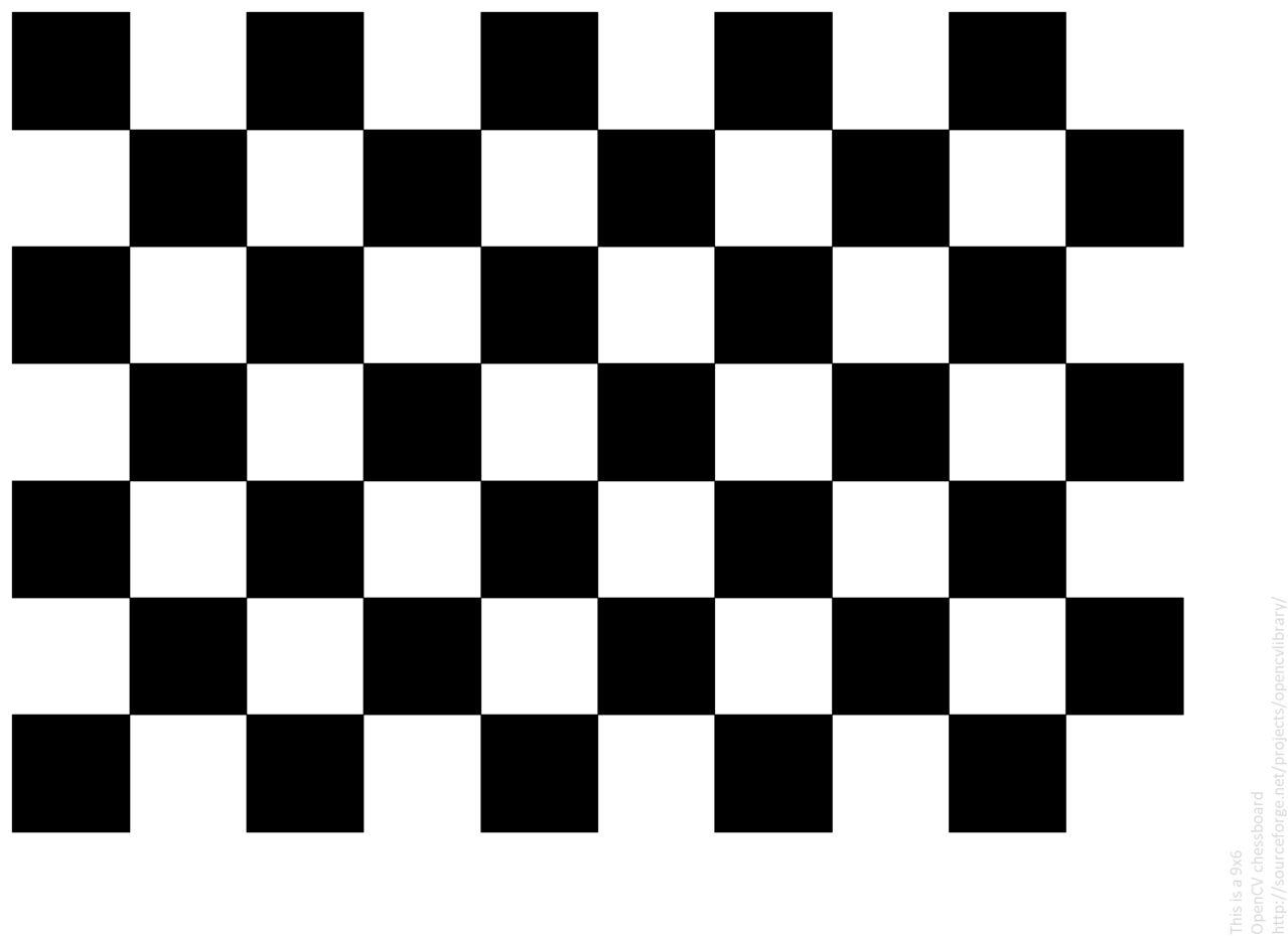 Chessboard for opencv processing
